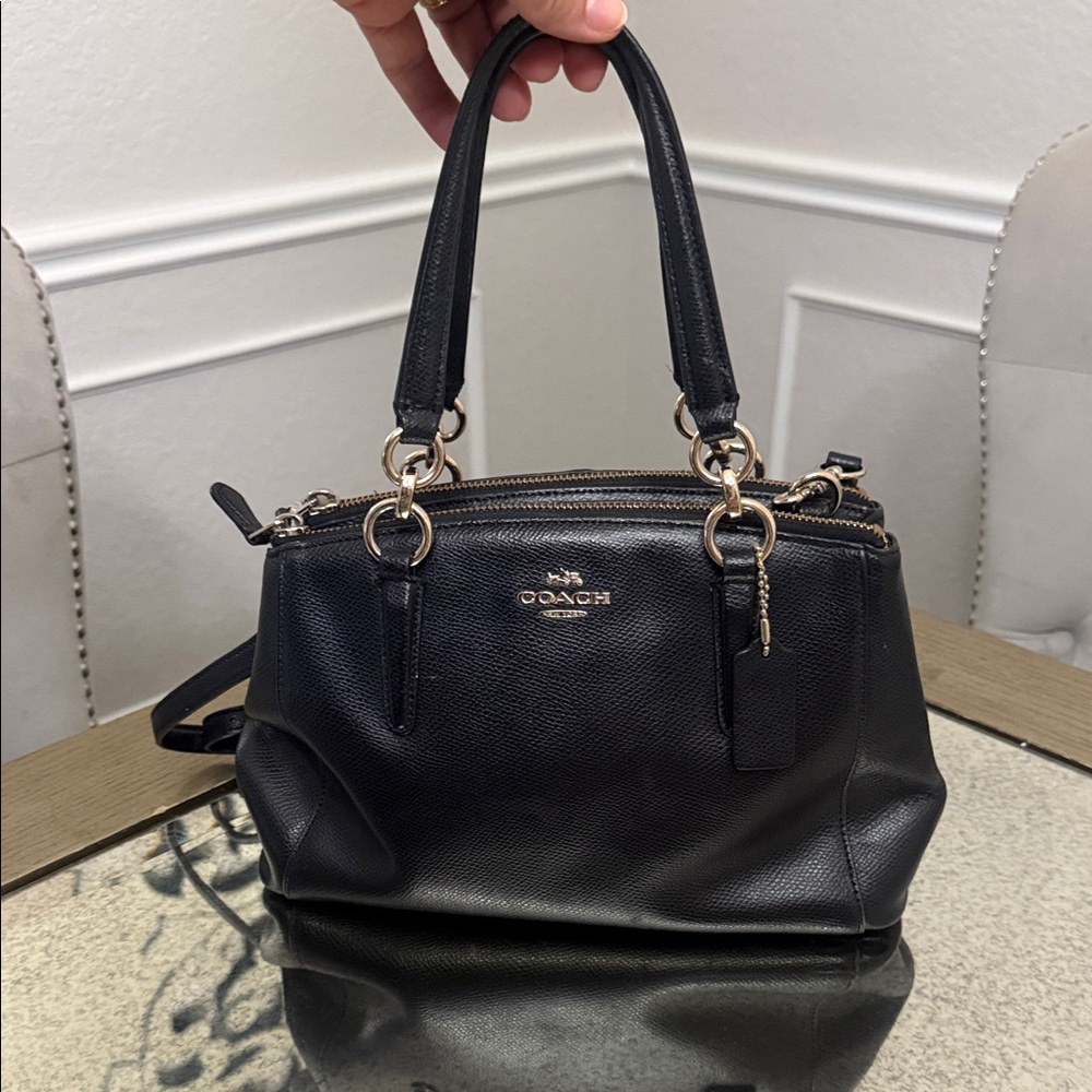 Coach Black Leather Satchel
